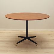 Teak round table, Italian design, 1970s, production: Italy