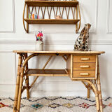 Vintage rattan desk