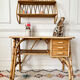 Bureau en rotin vintage