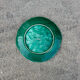 Majolica plate with vine leaves, old Digoin.