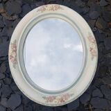 Miroir ovale en plâtre