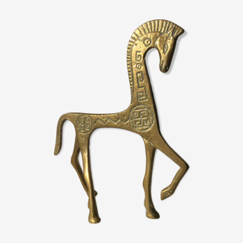 Greek horse in bronze