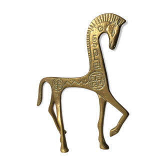 Greek horse in bronze