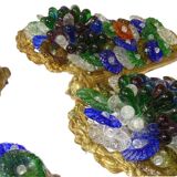 Appliques murales vintage italiennes en verre de Murano, lot de quatre