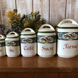 5 Louis Gueule earthenware pots