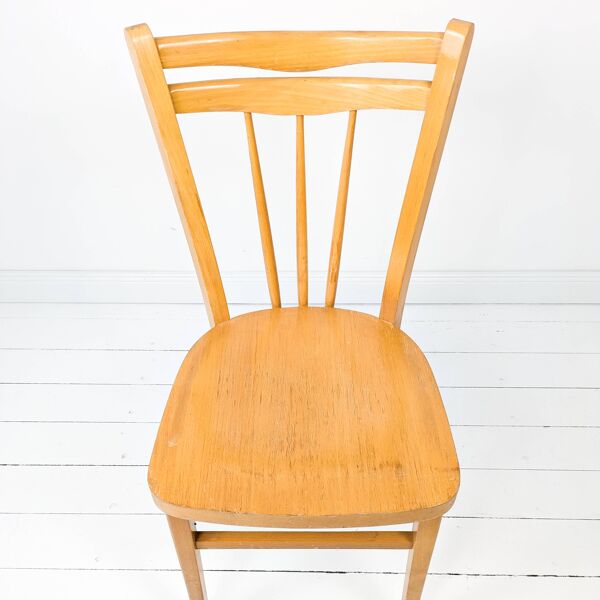 Frankfurt Chair Chaise en bois Salle à manger Cuisine Mid Century Vintage Chaise de cuisine stable R