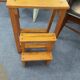 Pine stepladder stool