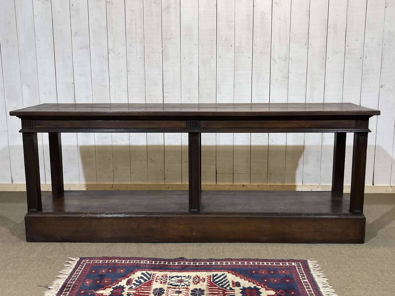 19th century oak draper's table