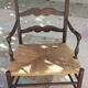 Old Provençal straw chair