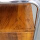 Restored Bauhaus chrome and walnut nightstand, Czechoslovakia 1940s