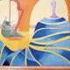 Walter Lewy 1905-1995 Surrealist scene - signed and dated 1974.