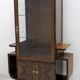Art Dèco Italian Walnut Vitrines or Bar Display Cabinet, 1925