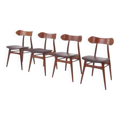 Chaises de salle à manger ''Kastrup'' de Louis van Teeffelen pour Wébé – ensemble de 4