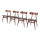 Louis van Teeffelen “Kastrup” dining chairs for Wébé – set of 4