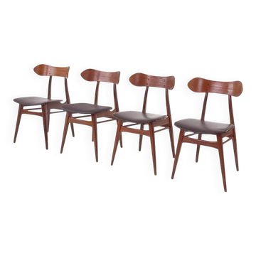 Louis van Teeffelen “Kastrup” dining chairs for Wébé – set of 4