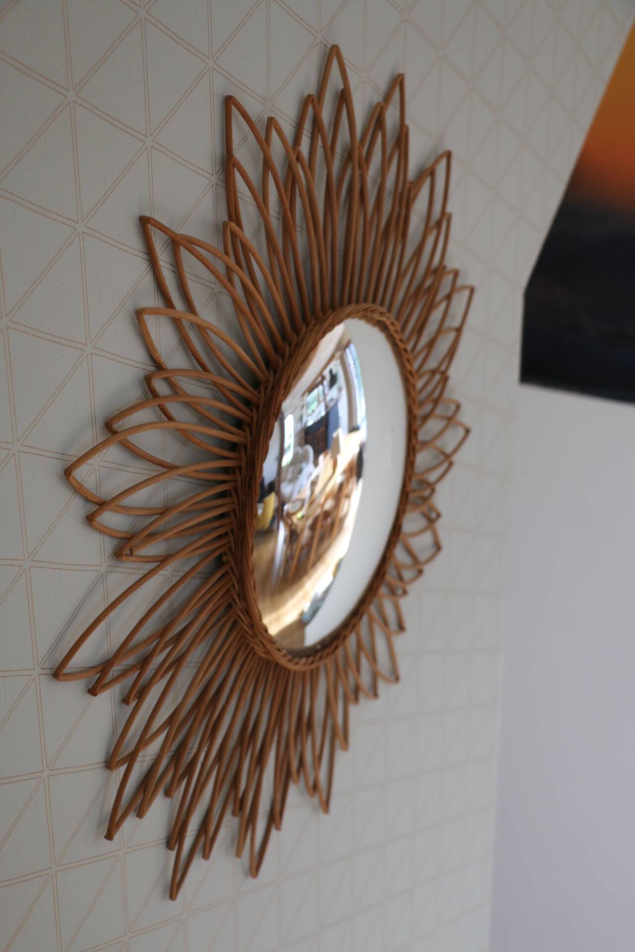 Rattan witch mirror 600mm