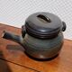 Vintage stoneware teapot from Puisaye, 1950s-60s.