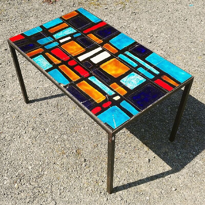 Ceramic coffee table design 50s