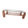 Table basse vintage dorée à l'or fin 23carats par Belgo Chrome