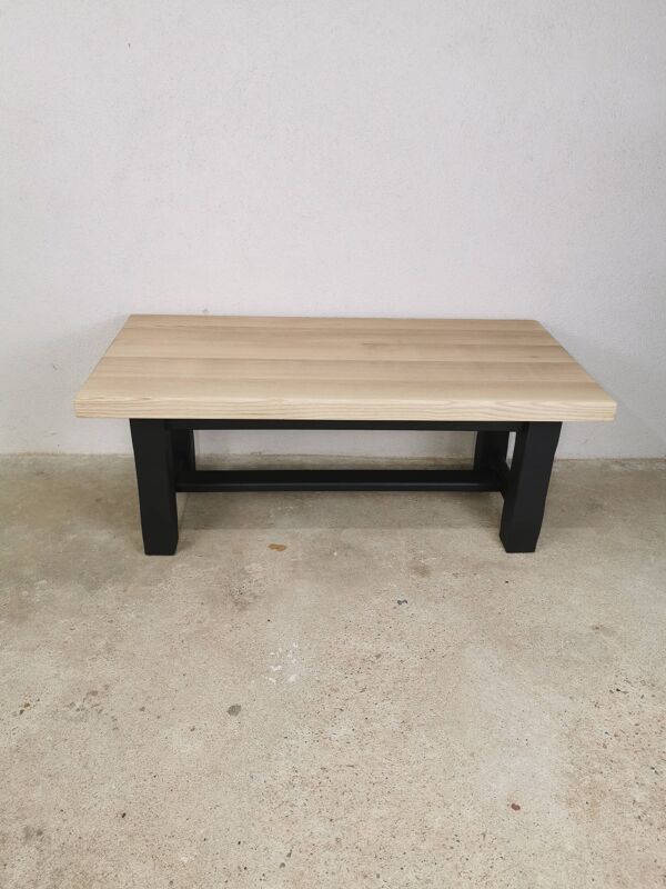 Table basse en chêne rénové
