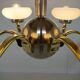 Large Art Deco Chandelier, 1930s, Restored