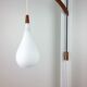 Applique vintage pendulaire scandinave teck 1960