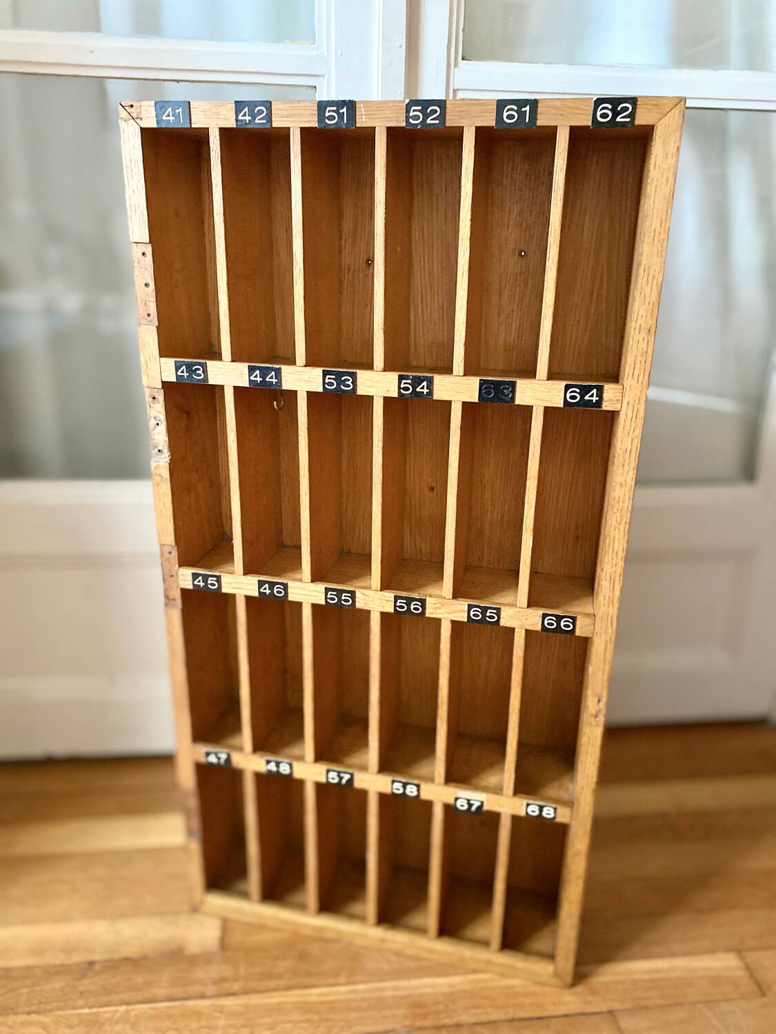 Vintage hotel key locker furniture