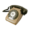 Brown dial phone