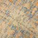 Medallion orange wool rug, beige orange vintage turkish rug 6x10 ft