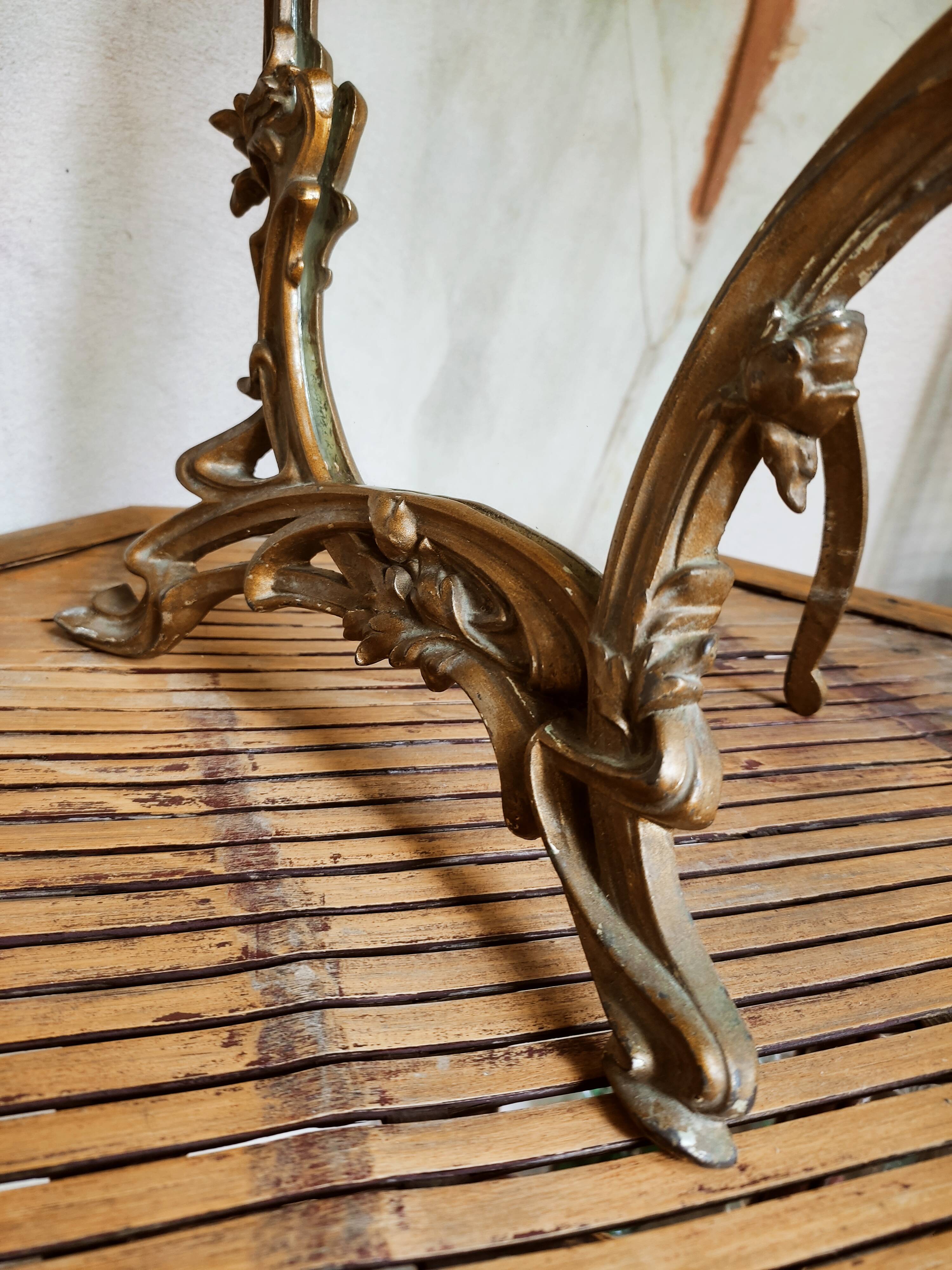 Art Nouveau table mirror