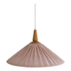 Suspension ELEONORE — 60 cm, lin et coton rayé terra