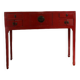 Chinese red lacquered console early twentieth century