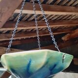 Plant holder, hanging planter from the 50s in glazed stoneware