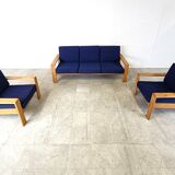 Vintage scandinavian sofa set, 1970s