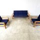 Vintage scandinavian sofa set, 1970s