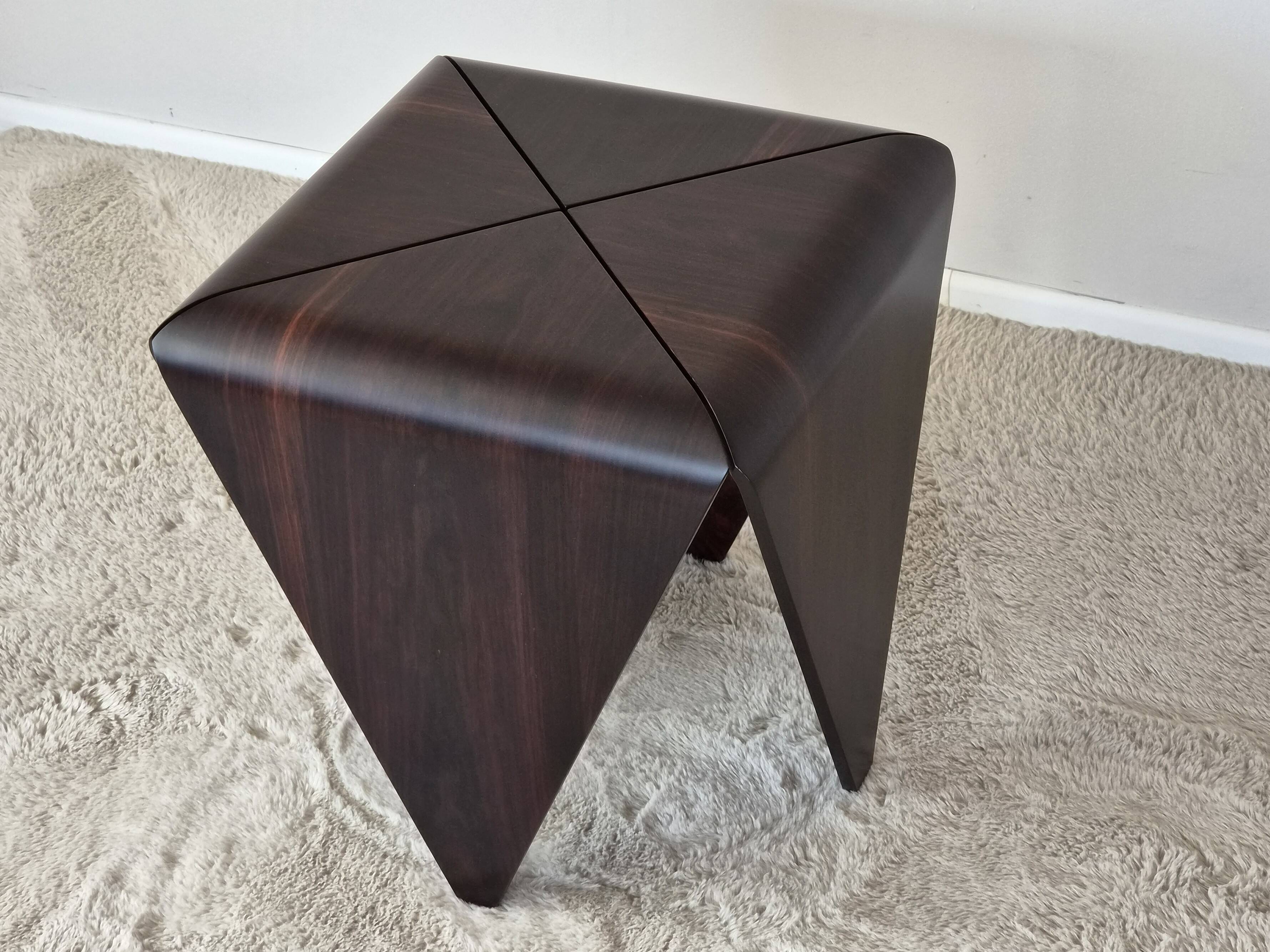 Petalas Side Tables by Jorge Zalszupin, Rosewood