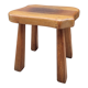 Quadripod solid wood stool