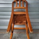 Set of 4 vintage solid wood chairs