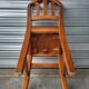 Suite de 4 chaises Vintage en bois massif
