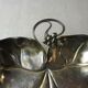 Old cut/flat ivy leaf shape/vine, silver metal, WMF