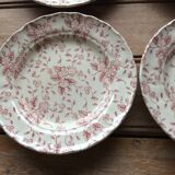4 English plates