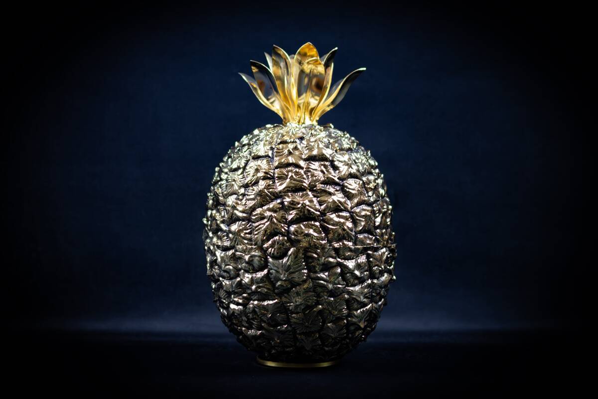 Pineapple-shaped ice bucket by Michel DARTOIS Paris