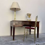 Empire style desk in solid mahogany, 19th century