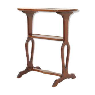 Mahogany bean side table