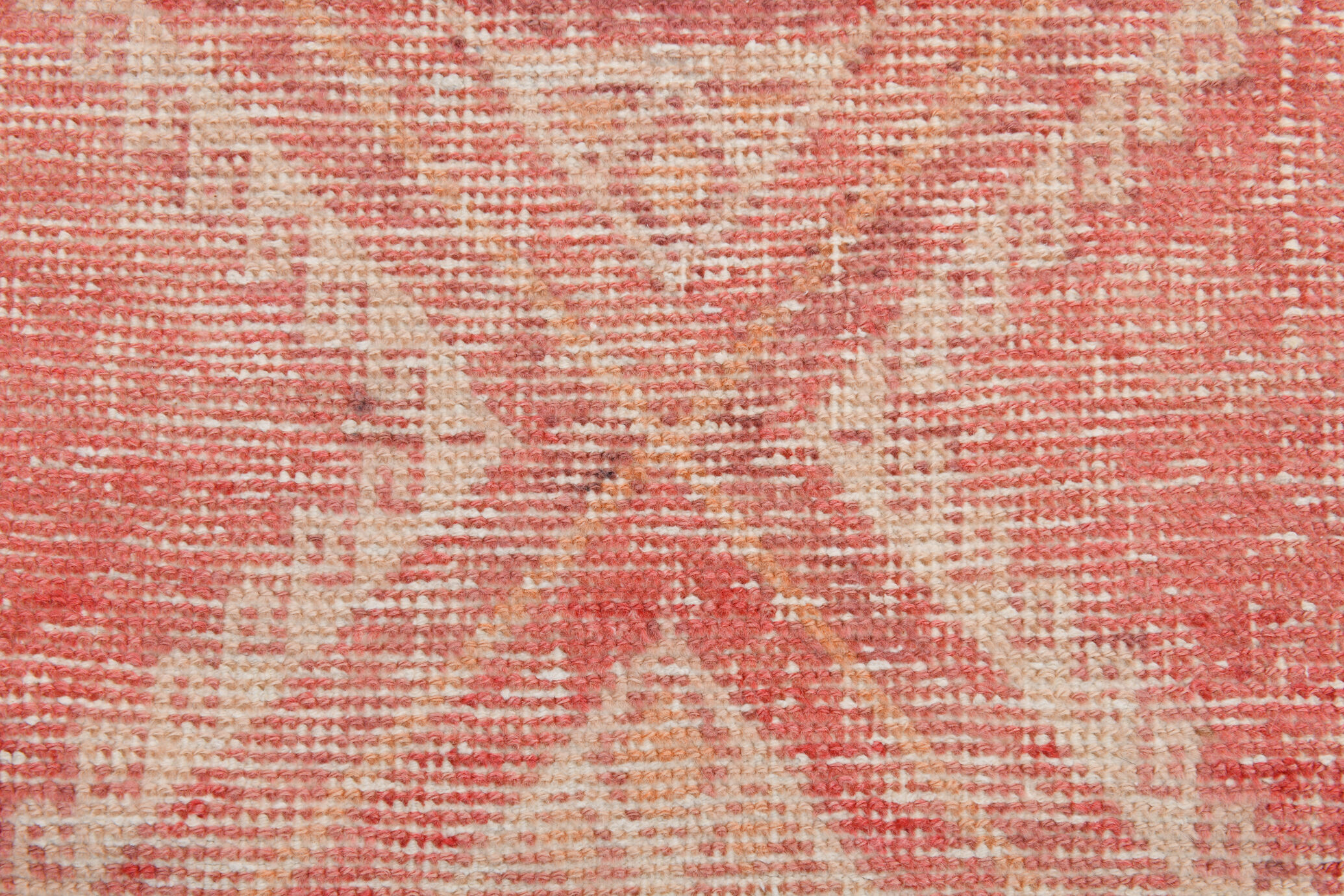 Red vintage runner rug, 91x341cm