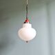 Suspension Space Age en opaline blanche, Massive, 1970