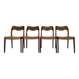 set of 4 chairs Niels O. Moller model 71