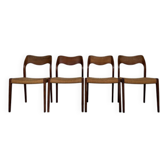 set de 4 chaises Niels O. Moller modèle 71