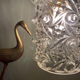 Vintage molded glass globe walker