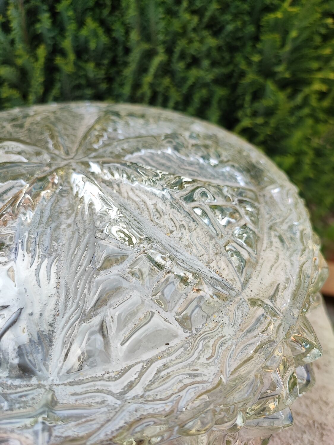 Vintage glass ceiling lamp